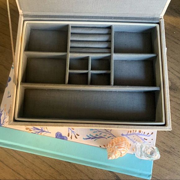 Crate & Barrel Linen Jewelry Box - Picture 7 of 8